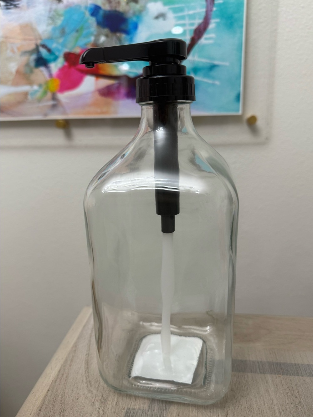 Target Bullseye Glass Bottle with Pump Dispenser 54 oz. Viral NEW Apothecary
